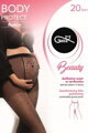Schwangerschaftsstrumpfhose mit Herzen BODY PROTECT 02 20 DEN Gatta