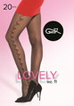 Matte Strumpfhosen mit Herzen LOVELY 11 20 DEN Gatta