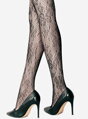 Netzstrumpfhose mit Rosen rete fantasia № 024 Lores