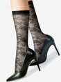 Feine Netzsocken mit floralem Muster BERENICA Lores