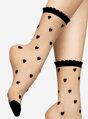 Dünne Socken mit Herzen CUORI 20 DEN Lores
