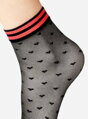 Bunte Socken mit Herzen GIOCO 20 DEN Lores