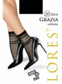 Dünne Socken mit Punkten und Streifen GRAZIA 20 DEN Lores