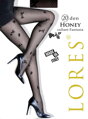Feinstrumpfhose mit Bienenmuster HONEY 20 DEN Lores