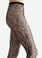 Netzstrumpfhose mit Blumen MATERA Lores