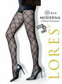 Strumpfhose mit geometrischem Muster MODERNA 20 DEN Lores