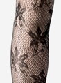 Damen Netzstrumpfhose mit großen Blumen PALERMO Lores