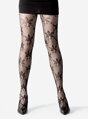Damen Netzstrumpfhose mit großen Blumen PALERMO Lores