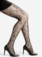 Damen Netzstrumpfhose mit großen Blumen PALERMO Lores
