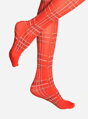 Rote karierte Strumpfhose VALENTINA 40 DEN Lores