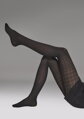 Damen-Jacquard-Strumpfhose mit Blumenmuster CHARLY D14 Marilyn