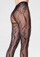 Feinstrumpfhose im Netzdesign mit Blumenmotiv CHARLY F08 Marilyn