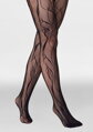 Feinstrumpfhose im Netzdesign mit Blumenmotiv CHARLY F08 Marilyn
