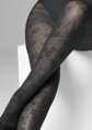Damenstrumpfhose mit floralem Muster auf Mikro-Netz GRACE F21 40 DEN Marilyn