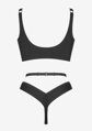Schwarzer elastischer Netzbody für Damen JANETTE HOT Marilyn