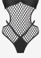Schwarzer elastischer Netzbody für Damen JANETTE HOT Marilyn