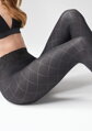 Gemusterte Damenstrumpfhose mit Spitze in der Taille GRACE N03 40 DEN Marilyn