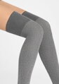 Damen-Overknee-Socken aus Baumwolle mit Rippmuster ZAZU COTTON A40 Marilyn