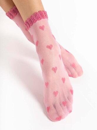 Socken mit Herzen G 1189 KOKORO 20 DEN Fiore
