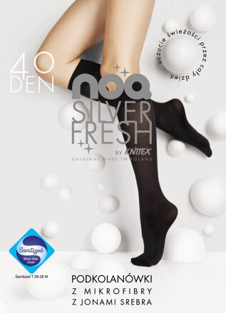 Kniestrümpfe aus Mikrofaser mit Silberionen FRESH SILVER 40 DEN Knittex