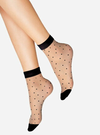 Gepunktete Socken POIS NERI 20 DEN Lores