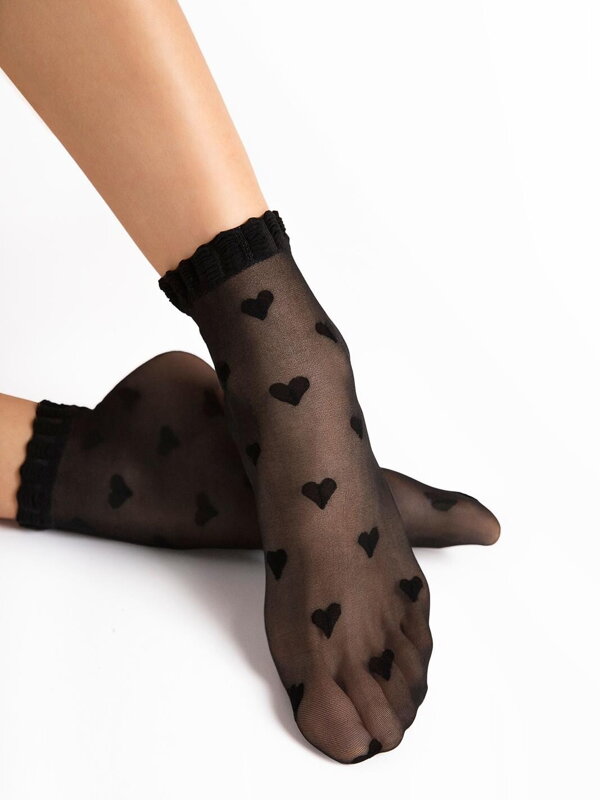 Socken mit Herzen G 1189 KOKORO 20 DEN Fiore Socken mit Herzen G 1189 KOKORO 20 DEN Fiore